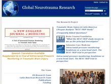 Tablet Screenshot of globalneurotrauma.org